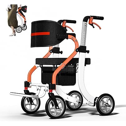 Amazon | KMINA - 歩行器 高齢者用 室内・室外兼用 介護用 多機能椅子